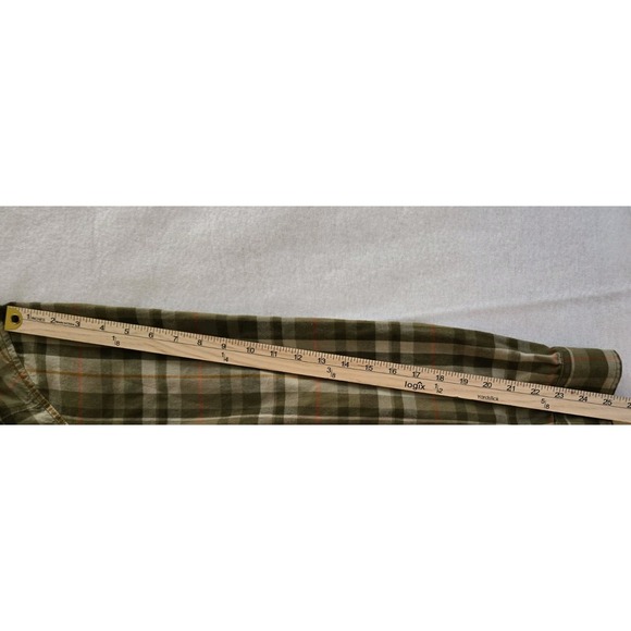 REI Cooperative Green Brown Plaid Button Up Long Sleeve‎ Shirt Outdoors Men's L - Picture 8 of 10